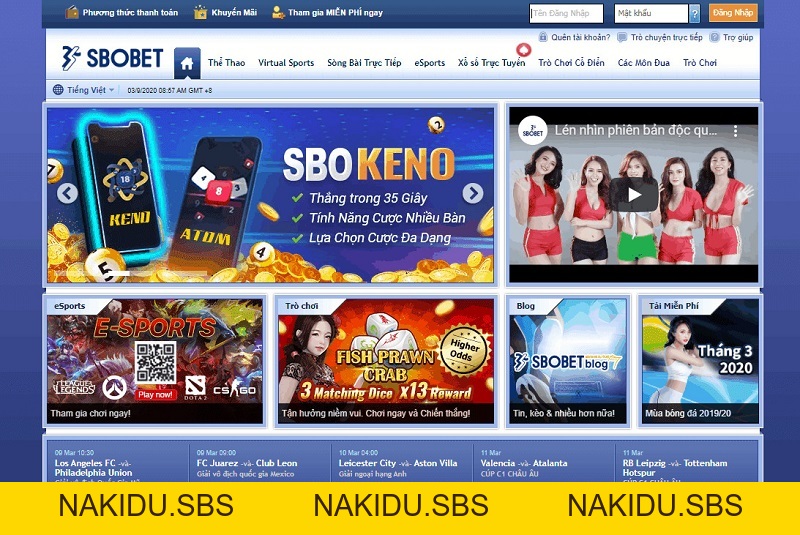 Giới thiệu về nhà cái Sbobet - Link mới nhất không bị chặn - Nakidu